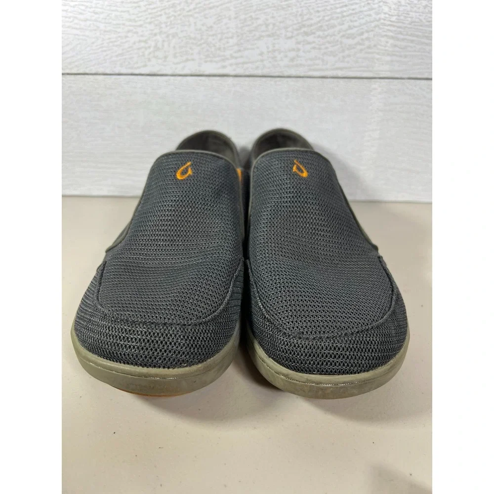 OluKai Nohea Mesh Men's Casual Slip On Shoe Size 9.5 Shoe Dark Shadow Colorway